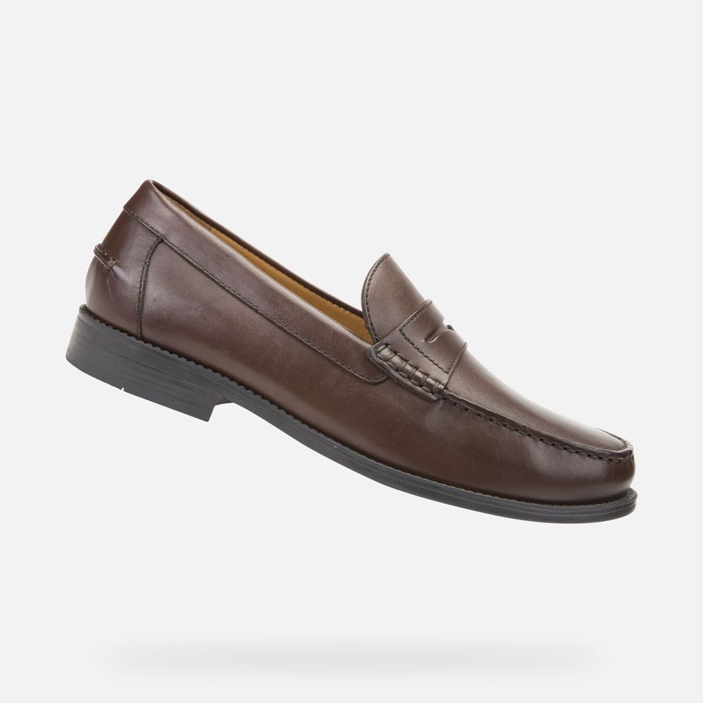 Mocassin Geox New Damon - Marron Foncé - Homme 647905-DEX